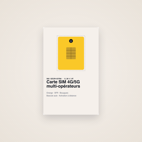 Carte SIM additionnelle